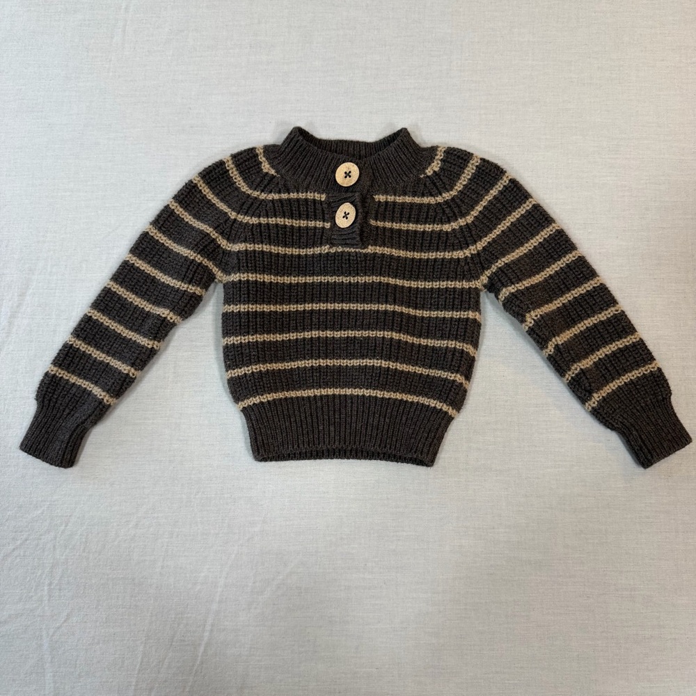 Jamie Kay Brown and Tan Knit Sweater